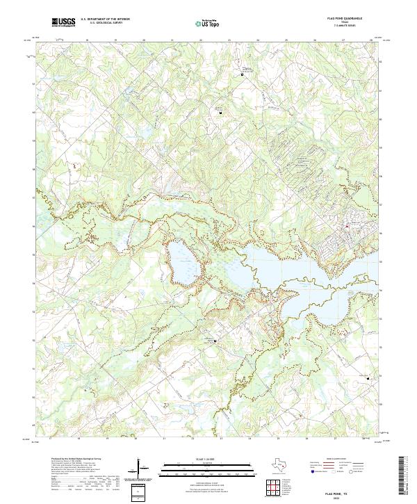 Flag Pond, TX — USGS 7.5-minute topo (2022)