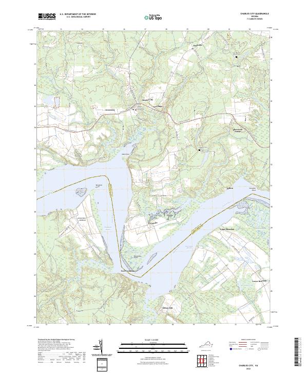 Charles City, VA — USGS 7.5-minute topo (2022)
