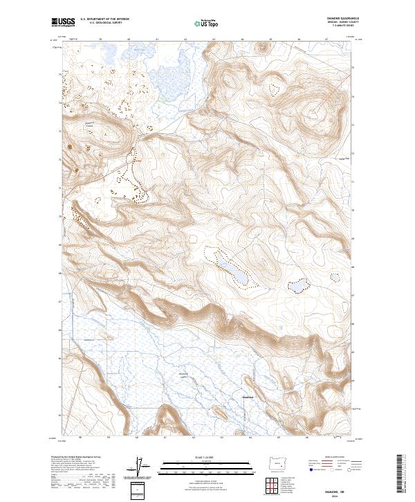 Diamond, OR — USGS 7.5-minute topo (2024)