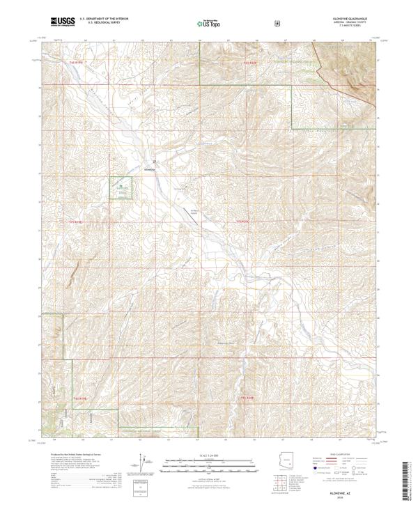 Klondyke, AZ — USGS 7.5-minute topo (2026)