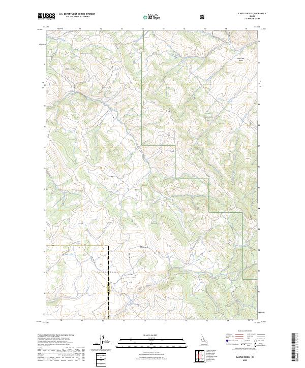 Castle Rock, ID — USGS 7.5-minute topo (2023)