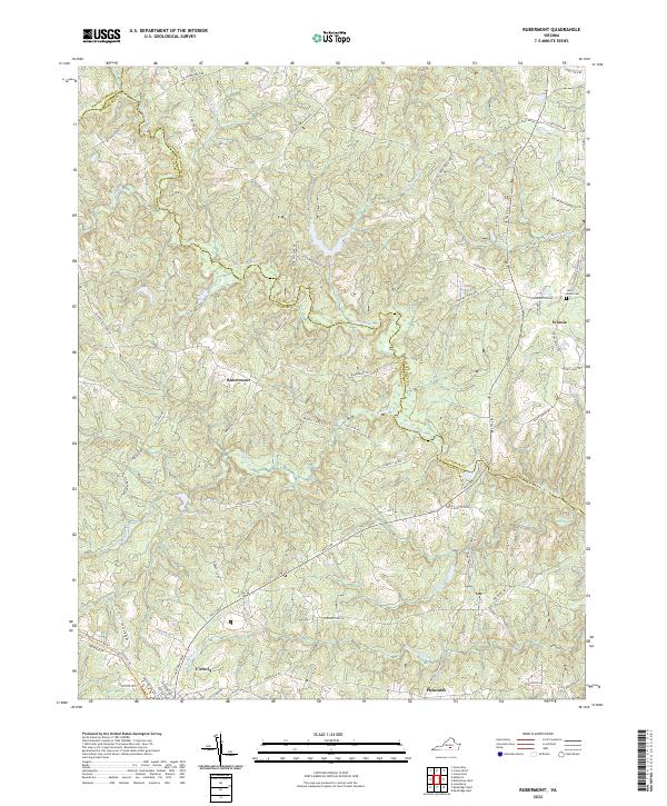 Rubermont, VA — USGS 7.5-minute topo (2022)