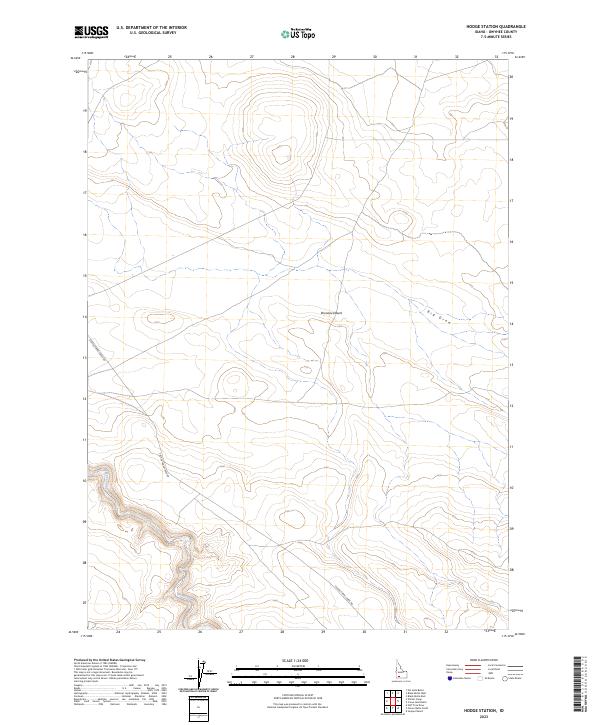Hodge Station, ID — USGS 7.5-minute topo (2023)
