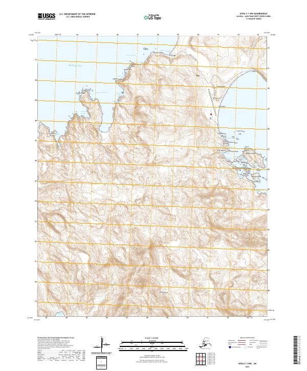 Atka C-1 NW, AK — USGS 7.5-minute topo (2021)