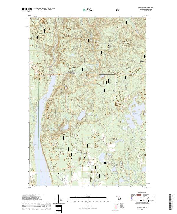 Forest Lake, MI — USGS 7.5-minute topo (2023)