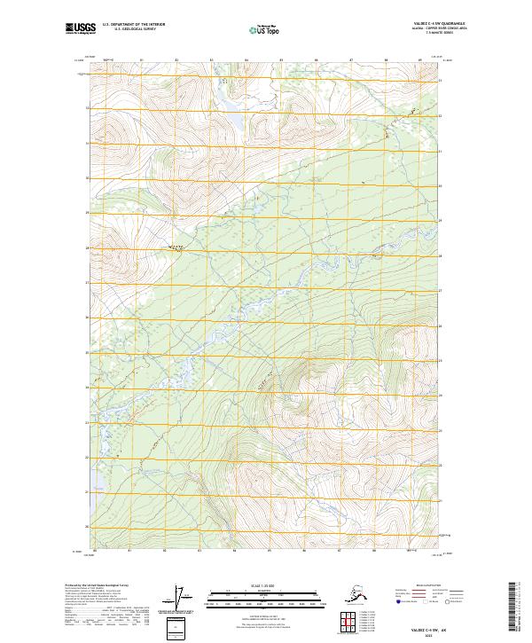 Valdez C-4 SW, AK — USGS 7.5-minute topo (2023)