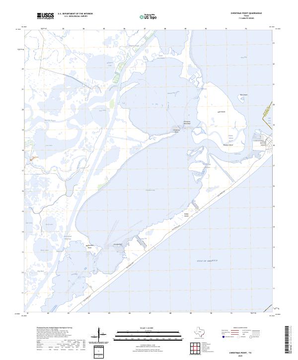 Christmas Point, TX — USGS 7.5-minute topo (2025)