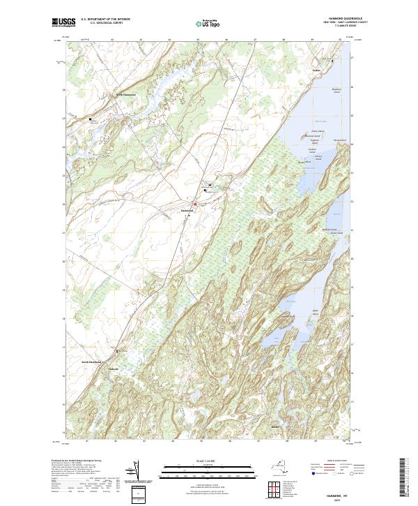 Hammond, NY — USGS 7.5-minute topo (2023)