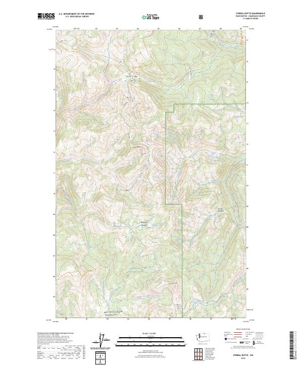 Corral Butte, WA — USGS 7.5-minute topo (2023)