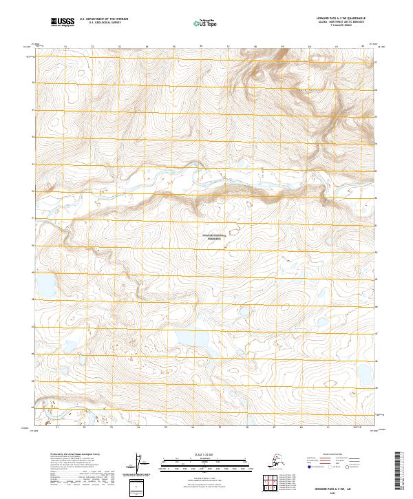 Howard Pass A-3 SW, AK — USGS 7.5-minute topo (2021)