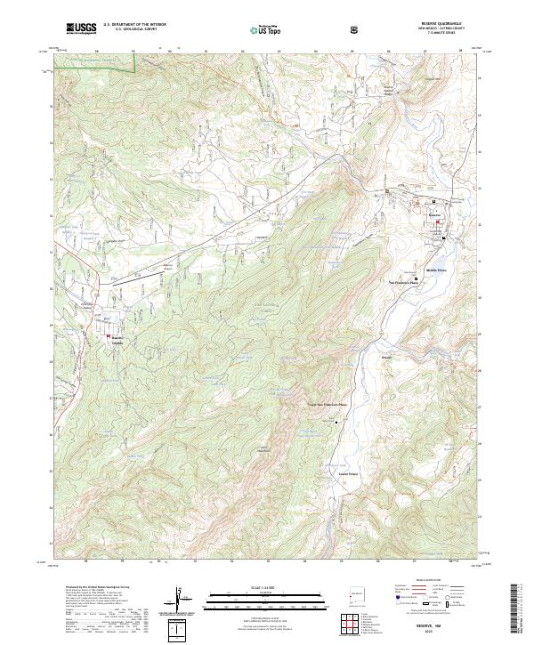 Reserve, NM — USGS 7.5-minute topo (2023)