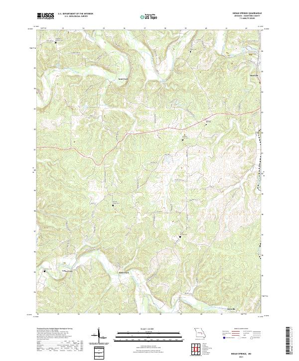 Indian Springs, MO — USGS 7.5-minute topo (2021)
