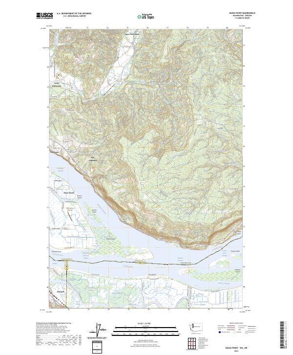 Nassa Point, WA-OR — USGS 7.5-minute topo (2023)