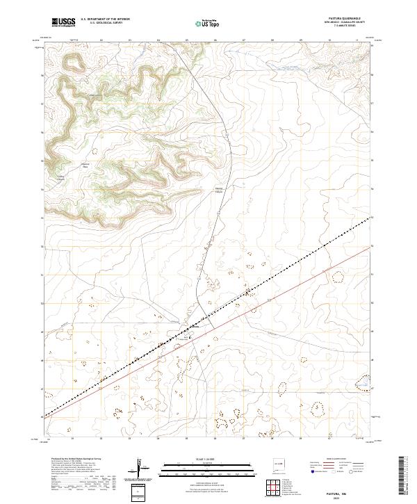 Pastura, NM — USGS 7.5-minute topo (2023)
