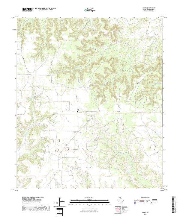 Divide, TX — USGS 7.5-minute topo (2022)