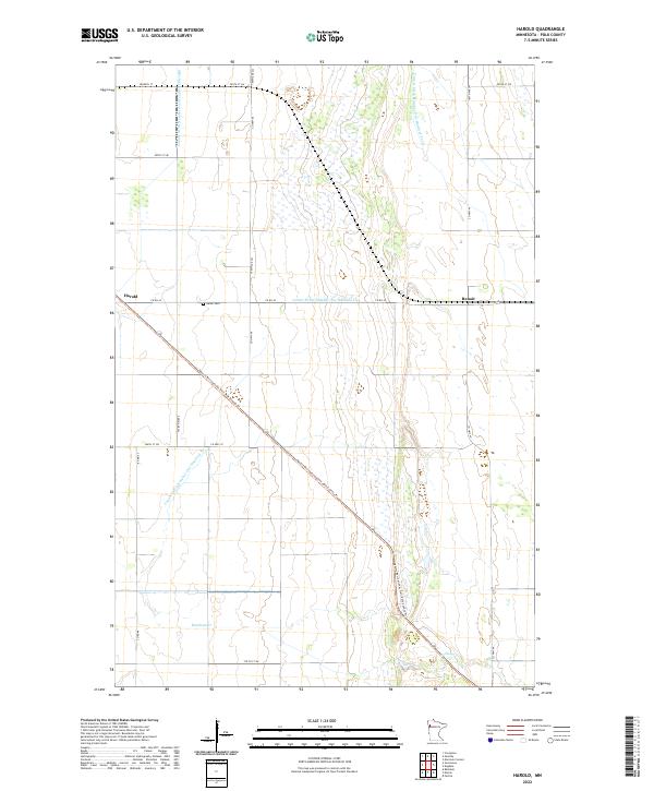 Harold, MN — USGS 7.5-minute topo (2022)