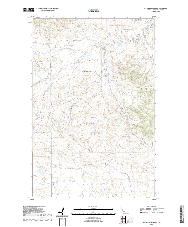 Dry Blood Creek East, MT — USGS 7.5-minute topo (2024)