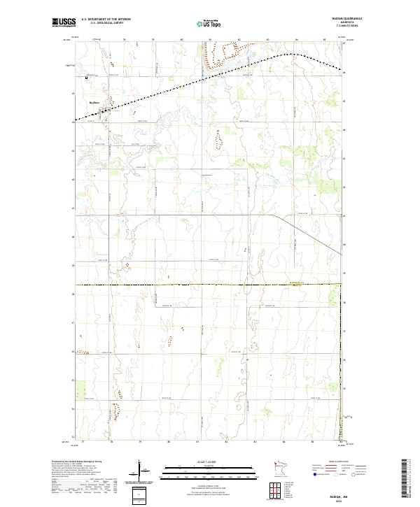 Radium, MN — USGS 7.5-minute topo (2022)