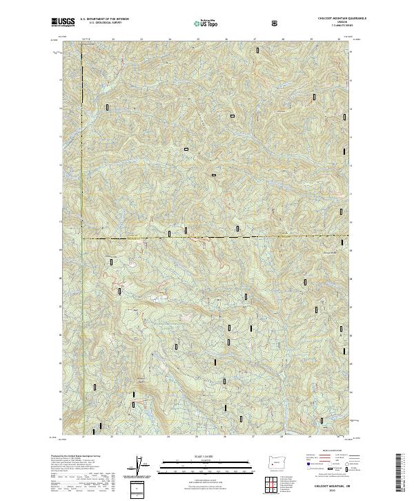 Chilcoot Mountain, OR — USGS 7.5-minute topo (2023)