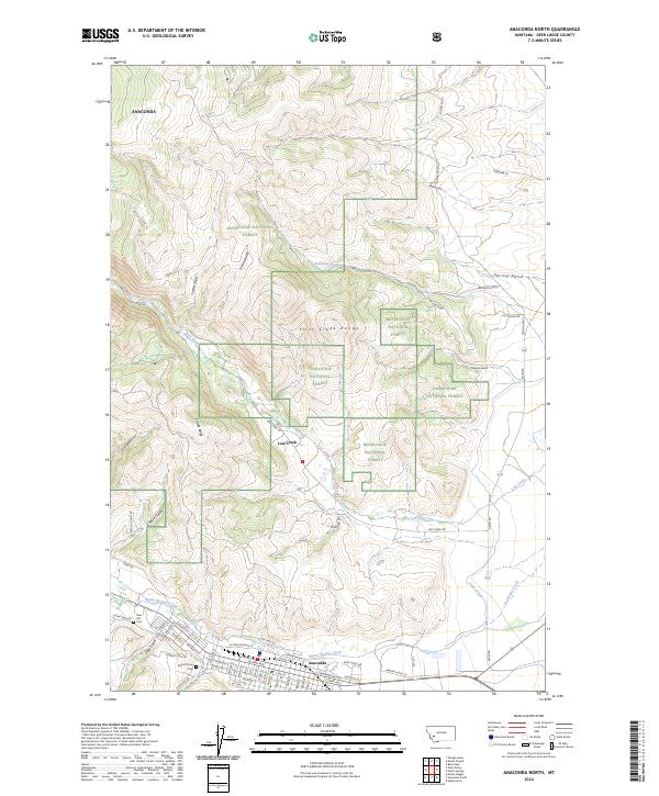Anaconda North, MT — USGS 7.5-minute topo (2024)