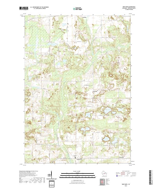 New Hope, WI — USGS 7.5-minute topo (2022)