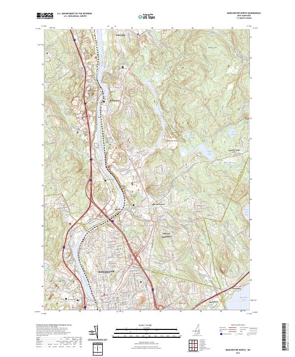 Manchester North, NH — USGS 7.5-minute topo (2024)