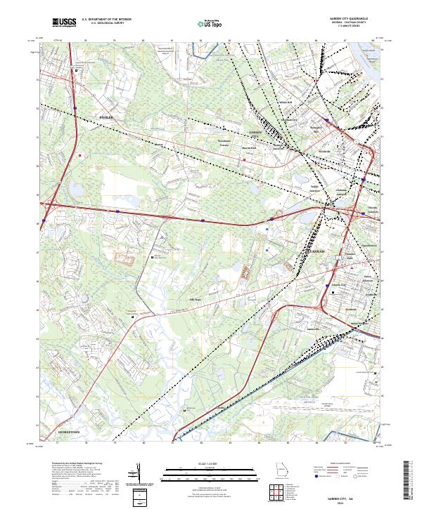 Garden City, GA — USGS 7.5-minute topo (2024)