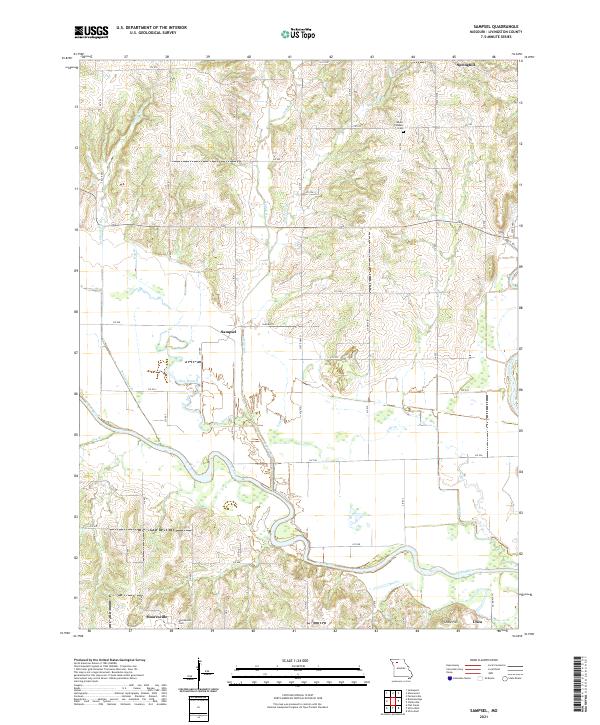 Sampsel, MO — USGS 7.5-minute topo (2021)