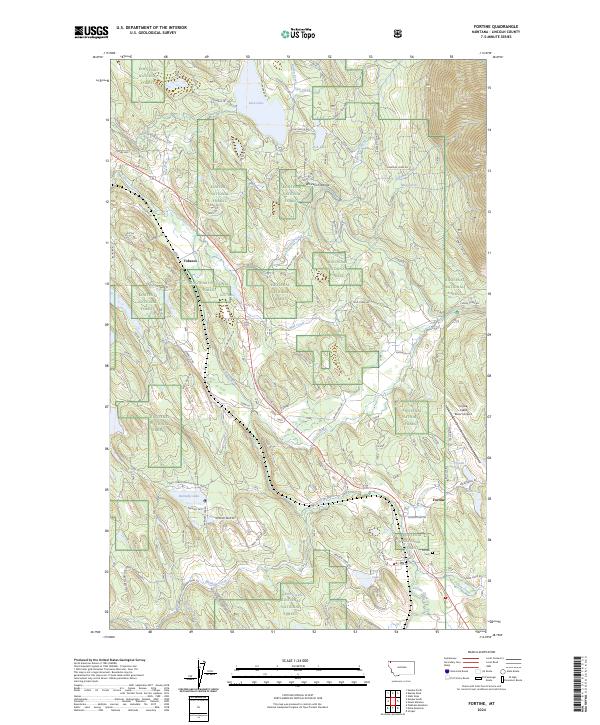 Fortine, MT — USGS 7.5-minute topo (2024)