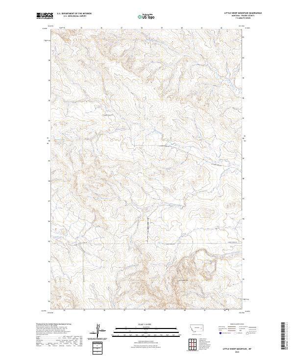 Little Sheep Mountain, MT — USGS 7.5-minute topo (2024)