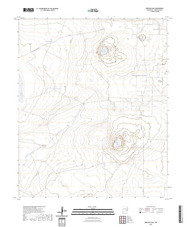 Presler Lake, NM — USGS 7.5-minute topo (2023)