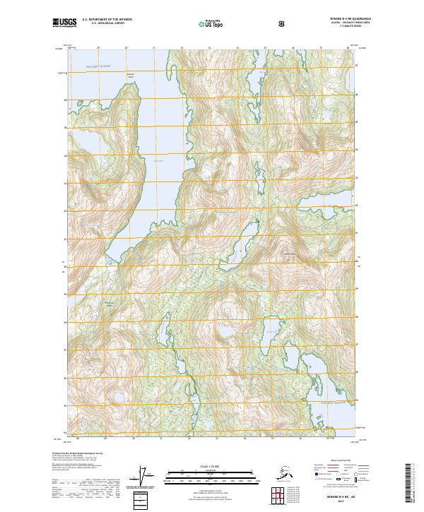 Seward B-4 NE, AK — USGS 7.5-minute topo (2023)