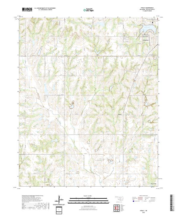 Stealy, OK — USGS 7.5-minute topo (2022)