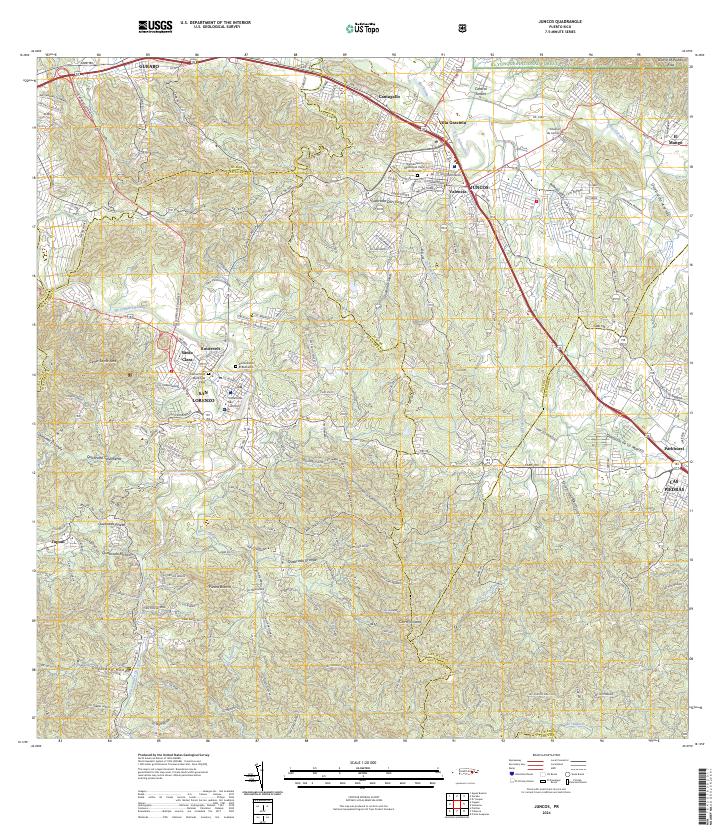 Juncos, PR — USGS 7.5-minute topo (2024)