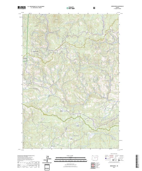 Greenhorn, OR — USGS 7.5-minute topo (2024)
