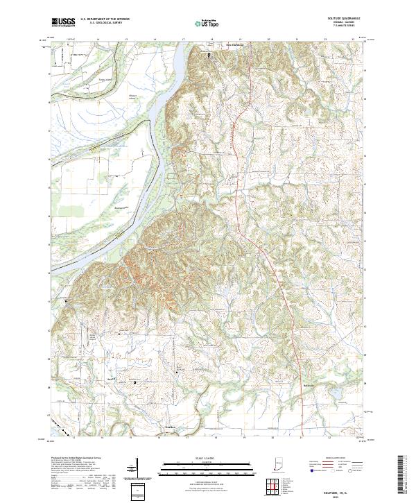 Solitude, IN-IL — USGS 7.5-minute topo (2022)