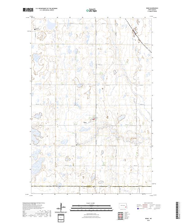 Nome, ND — USGS 7.5-minute topo (2024)