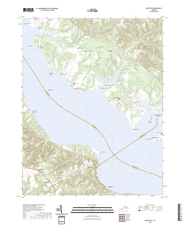 Morattico, VA — USGS 7.5-minute topo (2022)