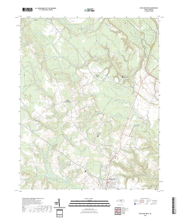 Scotland Neck, NC — USGS 7.5-minute topo (2022)