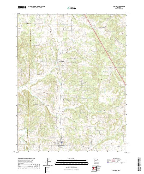 Fair Play, MO — USGS 7.5-minute topo (2021)