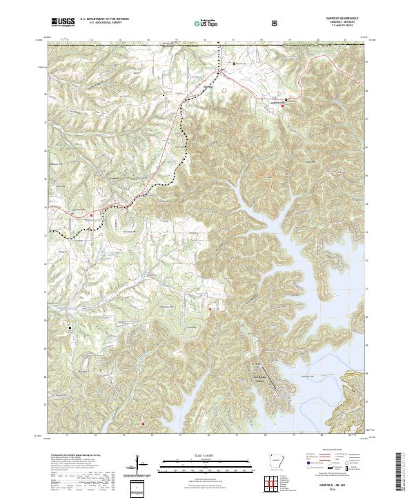 Garfield, AR-MO — USGS 7.5-minute topo (2024)