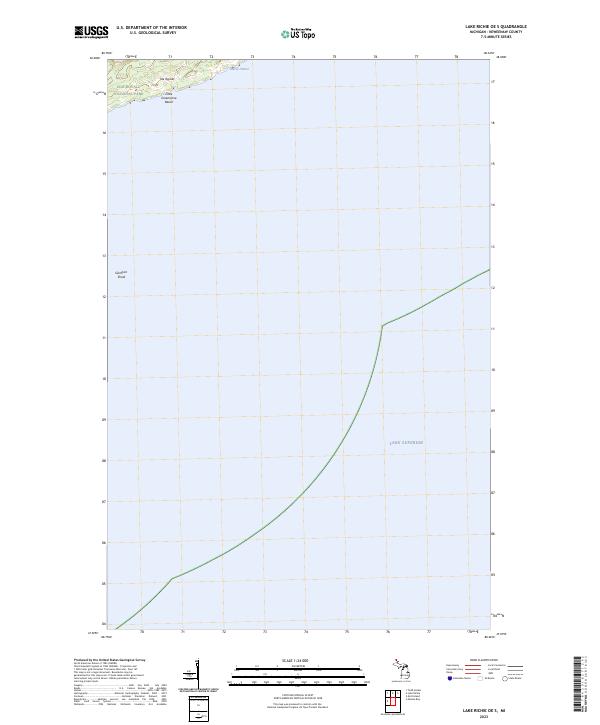 Lake Richie OE S, MI — USGS 7.5-minute topo (2023)