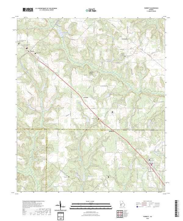 Parrott, GA — USGS 7.5-minute topo (2024)