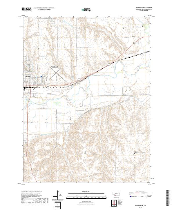 McCook East, NE — USGS 7.5-minute topo (2021)
