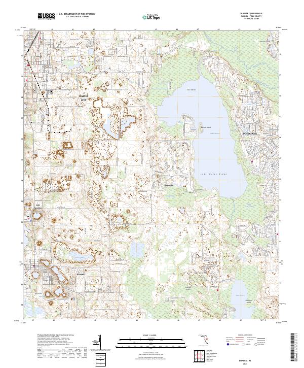 Dundee, FL — USGS 7.5-minute topo (2024)