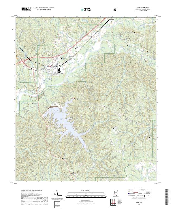 Bude, MS — USGS 7.5-minute topo (2024)