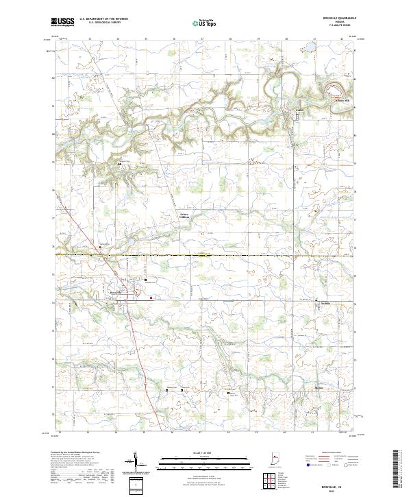 Rossville, IN — USGS 7.5-minute topo (2022)