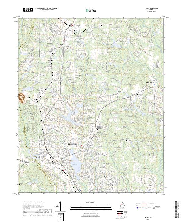 Tyrone, GA — USGS 7.5-minute topo (2024)