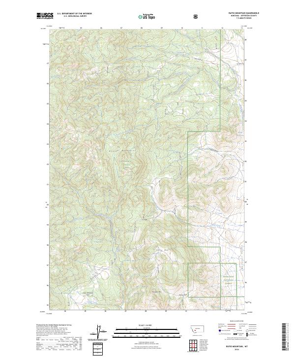 Ratio Mountain, MT — USGS 7.5-minute topo (2024)