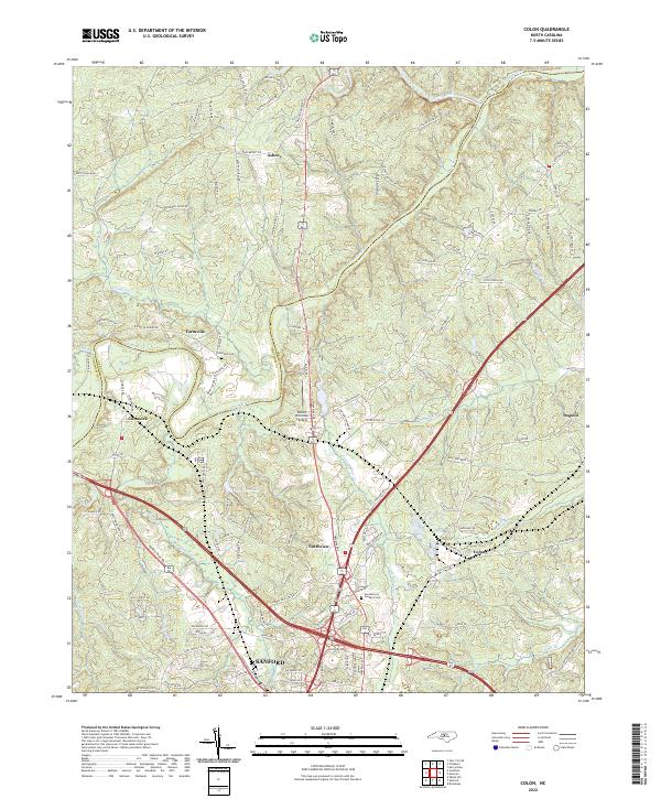 Colon, NC — USGS 7.5-minute topo (2022)